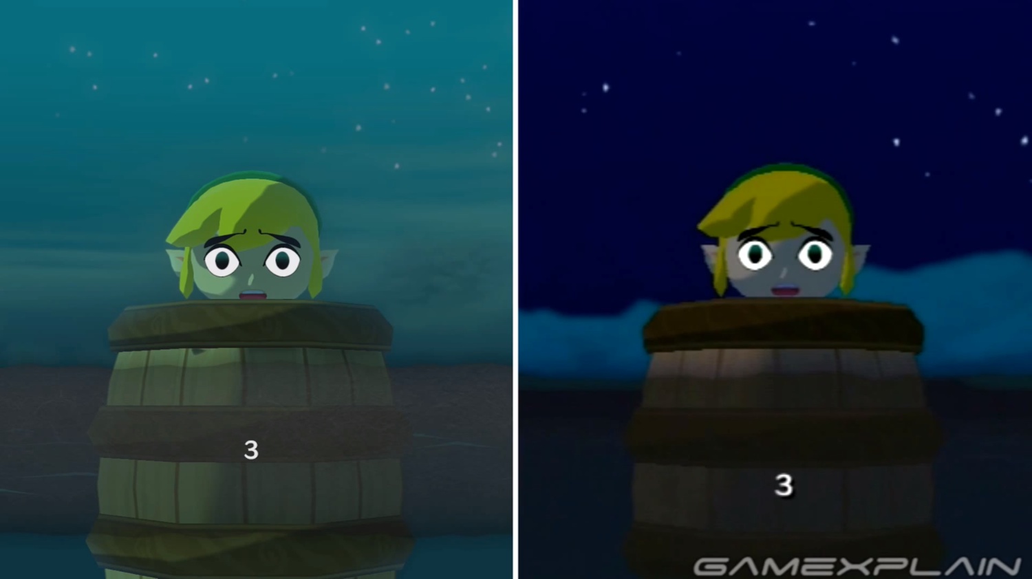 The Legend of Zelda: Wind Waker - GC Vs. Wii U comparison video