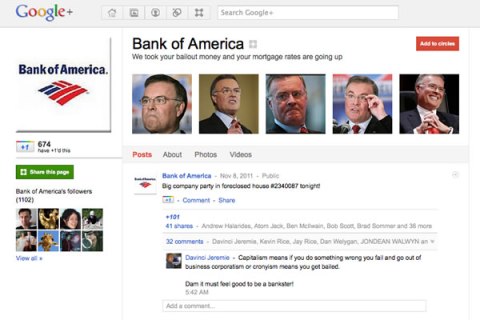 Bank of America on Google+