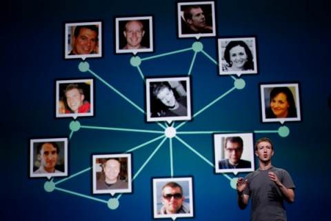 Facebook CEO Mark Zuckerberg delivers his keynote address at the Facebook f8 Developers Conference in San Francisco