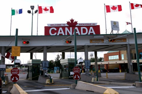 Customs Agents On The New York And Canada Border