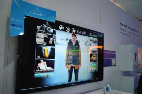 Kinect at Microsoft's "What's Next" Booth