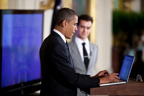 President Obama Holds Twitter Town Hall Meeting