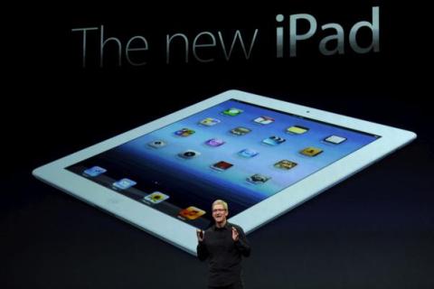 Apple CEO Tim Cook announces iPad