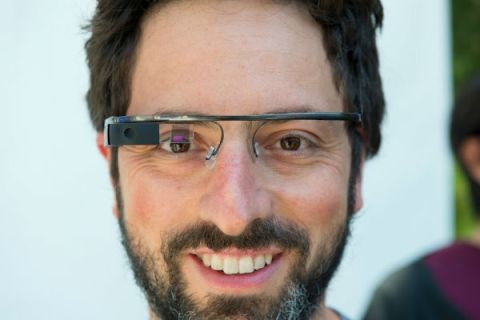 Sergey Brin with Project Glass
