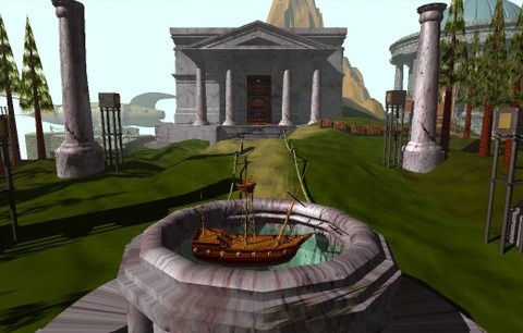 Myst-library_and_ship