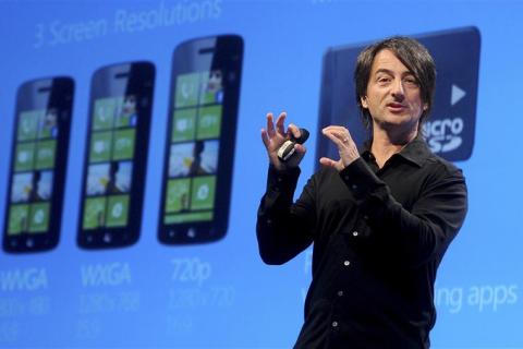Joe Belfiore, corporate vice president of Microsoft, introduces the Windows Phone 8 mobile operating system in San Francisco