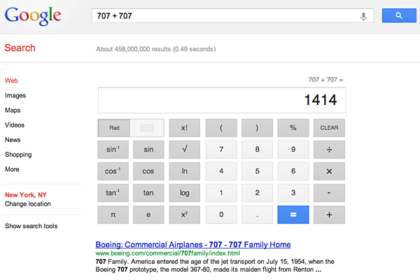 google console calculator