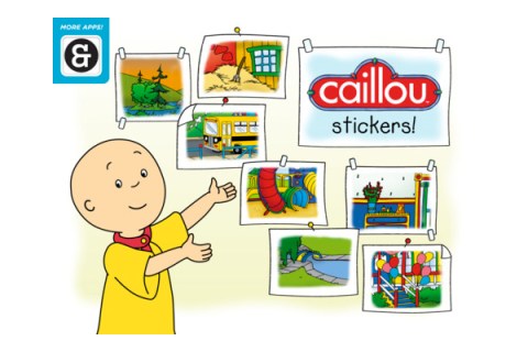 #12 - Caillou's Stickers - ipad kids apps