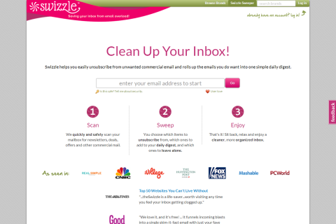 TheSwizzle.com - Clean up your inbox!