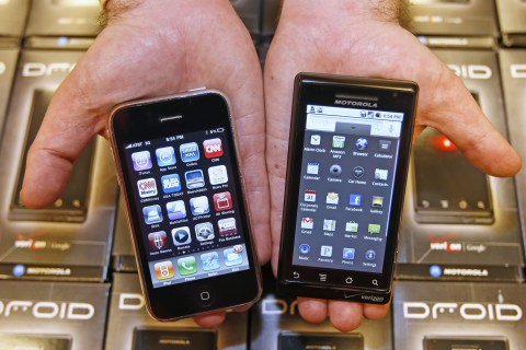 iPhone and Droid