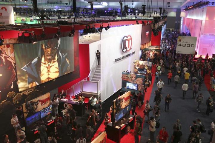 An overview of the West Hall, one of the exhibit floors at E3, the Electronic Entertainment Expo, is seen in Los Angeles