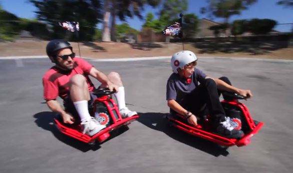 Grown man drifting in a childs carwcgw : r/Whatcouldgowrong