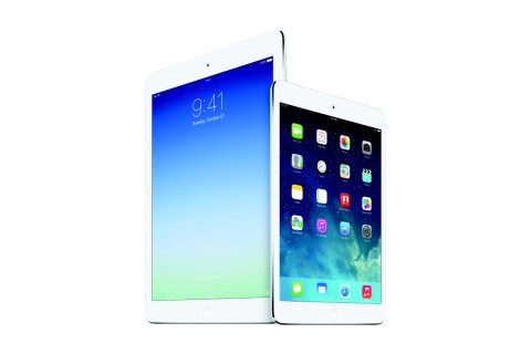 The iPad Air (left) and iPad Mini With Retina Display