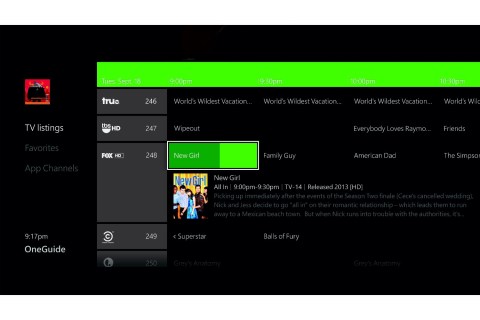 Xbox One OneGuide