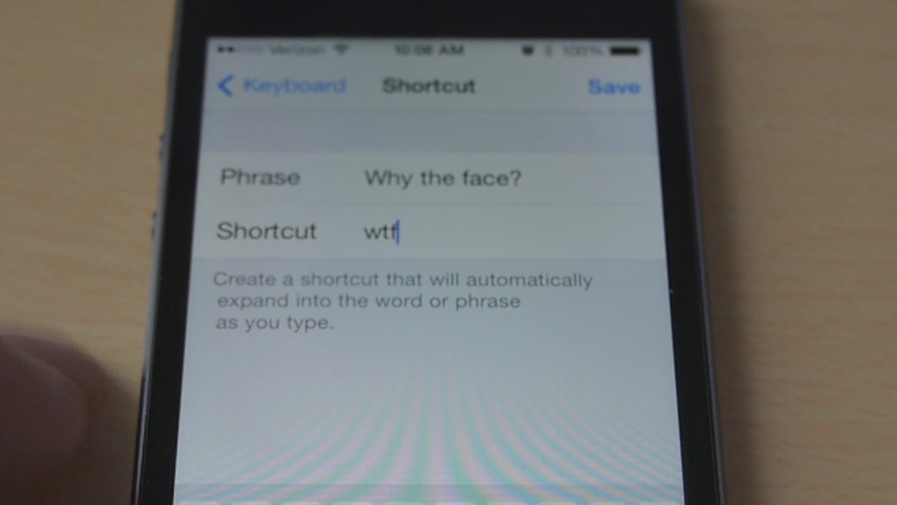 im text shortcuts